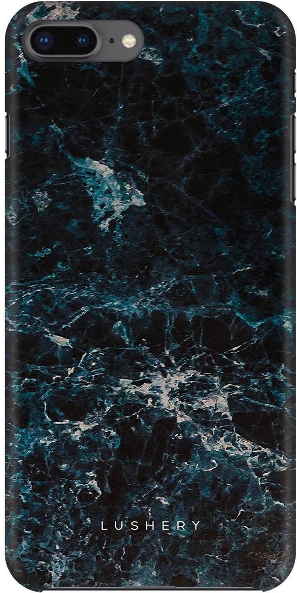 Lushery Hard Case voor iPhone 8 Plus - Frozen Marble