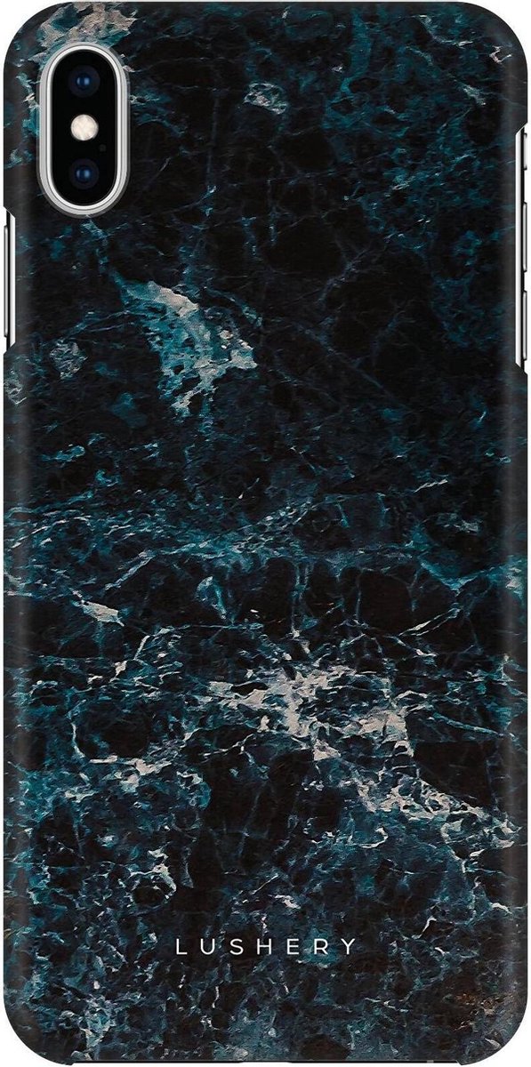 Lushery Hard Case voor iPhone Xs Max - Frozen Marble