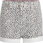 WE Fashion Meisjes skinny fit short met dierendessin