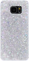 ADEL Premium Siliconen Back Cover Softcase Hoesje Geschikt voor Samsung Galaxy S7 - Bling Bling Glitter Zilver