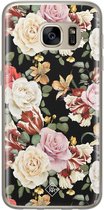 Samsung S7 hoesje siliconen - Bloemen flowerpower | Samsung Galaxy S7 case | multi | TPU backcover transparant