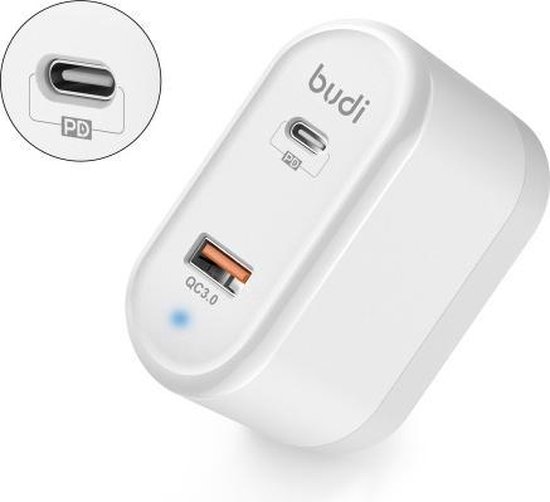 Snellaadblok, Compacte USB snelle telefoonlader, 48W USB-oplader met 6