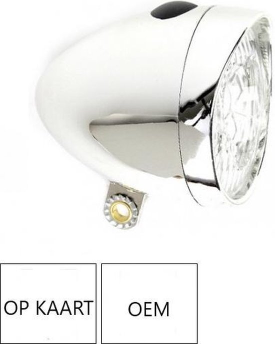 CATCH-IT retro koplamp chroom op kaart — afbeelding 2