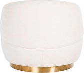 By Kohler Fauteuil rond wit gouden rand draaibaar (r-000SP38000)