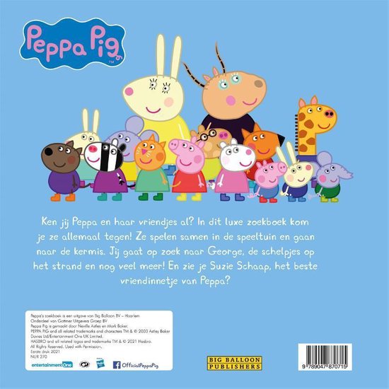 peppa pig  -   Peppa's Zoekboek - Neville Astley