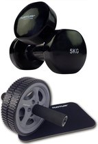 Tunturi - Fitness Set - Vinyl Dumbbell 2 x 5 kg - Trainingswiel