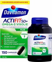 Davitamon Actifit 50+ Omega3 - Multivitamine voor 50 plussers  - 150 capsules - Voedingssupplement