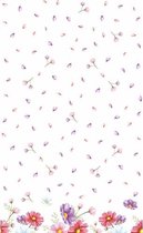 Duni Tafellaken Blooms 138 X 220 Cm Papier Wit/roze