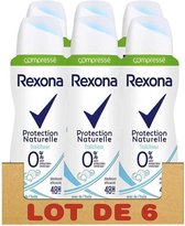 REXONA Batch van 6 Woman Deodorants Freshness Compress Spray 48h - 100ml