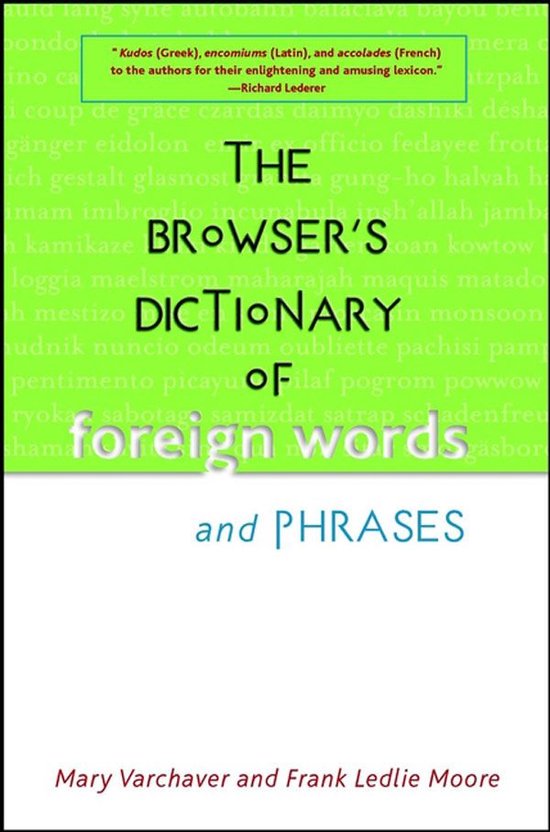 The Browser's Dictionary of Foreign Words and Phrases - cover