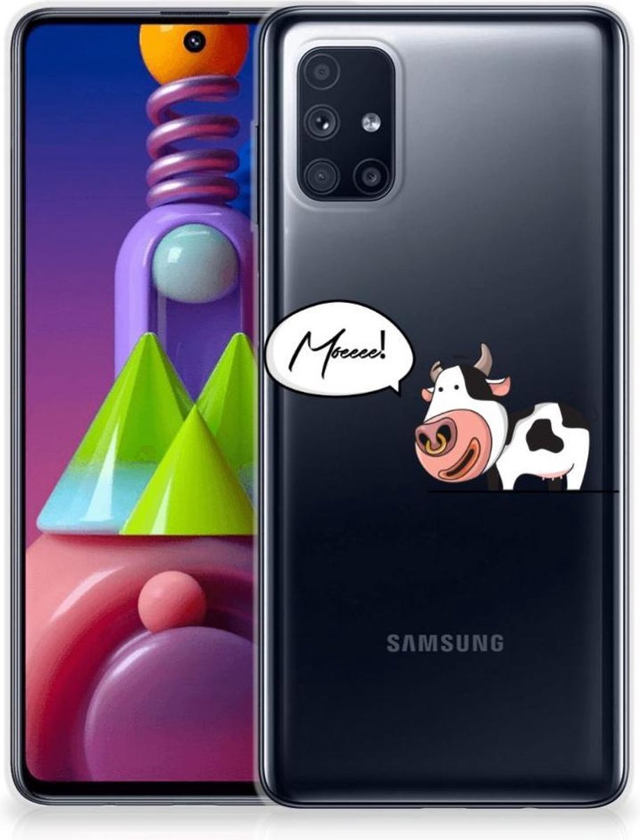Samsung Galaxy M51 Telefoonhoesje met Naam Cheeky Cow