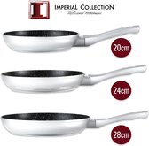 3-delige Imperial Collection IM-FFM Koekenpannenset grijs (20cm, 24cm, 28cm)