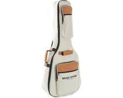 MUSIC STORE Gig-Bag Supreme (Acoustic Guitar, Beige) - Tas voor akoestische gitaren