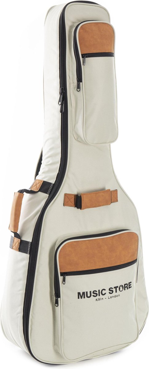 MUSIC STORE Gig-Bag Supreme (Acoustic Guitar, Beige) - Tas voor akoestische gitaren