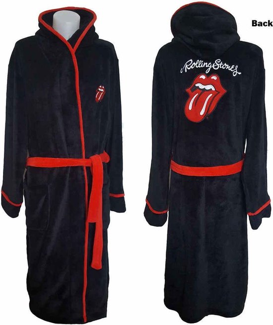 Badjas The Rolling Stones -M / L- Languette Classic Zwart