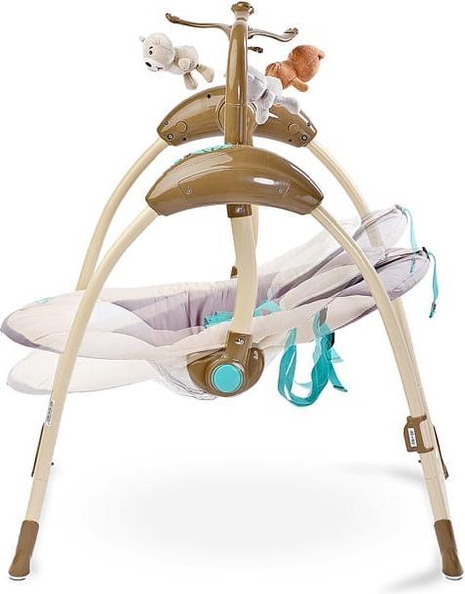 Balançoire bébé électrique, chaise berçante Caretero Loop menthe