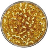 9244-054 Rocailles goudkleurig zilveren kern 4.5mm