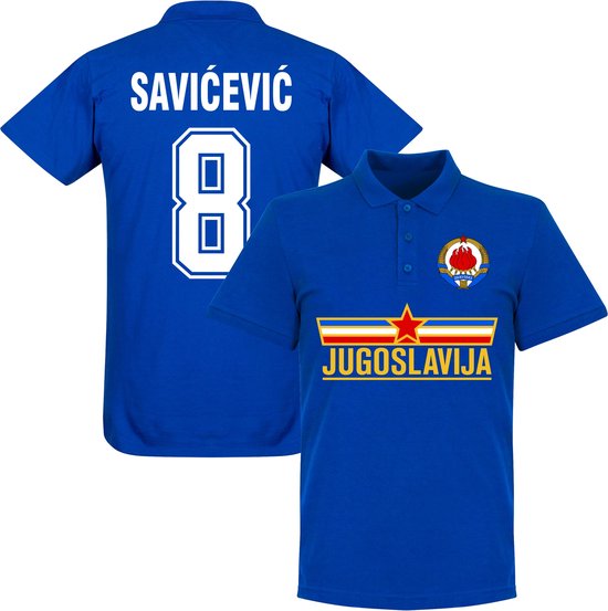 Joegoslavië Savicevic Team Polo- Blauw - L