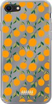 6F hoesje - geschikt voor iPhone SE (2020) - Transparant TPU Case - Oranges #ffffff