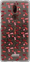 Nokia 7 Plus Hoesje Transparant TPU Case - Cherry's #ffffff