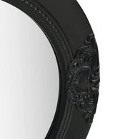 Wandspiegel barok stijl 50 cm zwart