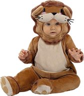 FUNIDELIA Leeuwen kostuum voor baby - Leeuwen Onesie - 6-12 mnd (69-80 cm) - Bruin