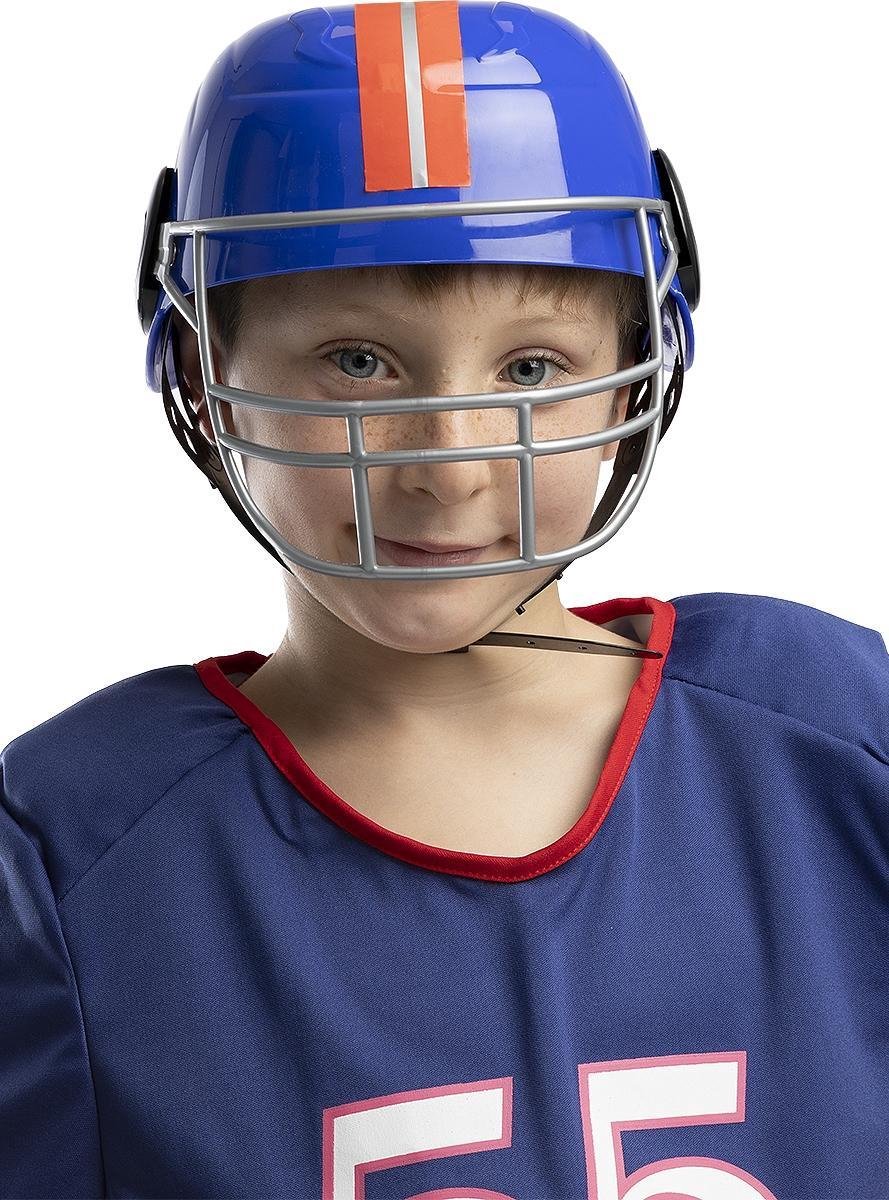 Geplooid Uitvoeren Confronteren FUNIDELIA American Football Helm voor meisjes en jongens Rugby - Blauw |  bol.com