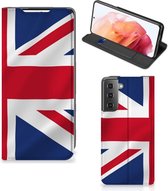 Stand Case Samsung Galaxy S21 Telefoonhoesje Groot-Brittannië Vlag