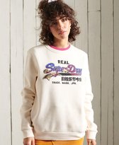 Superdry Dames Trui Vintage Itago sweatshirt met ronde hals