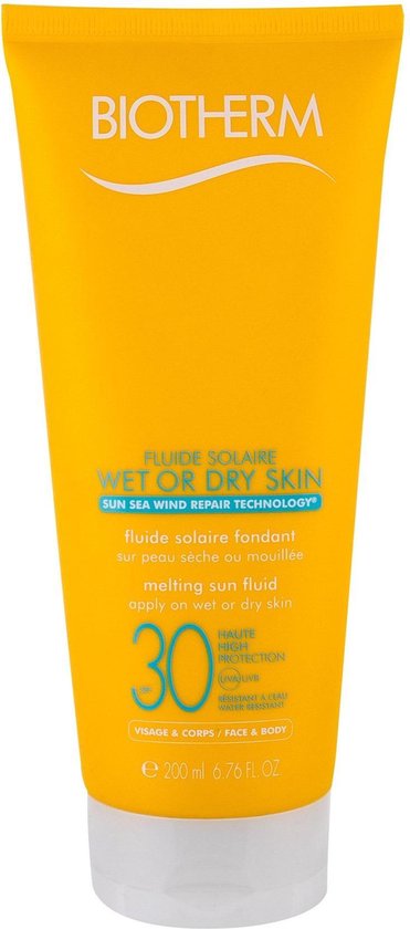 Biotherm Fluide Solaire Wet or Dry Skin 30 - Zonnebrand - 200 ml | bol.com