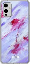 6F hoesje - geschikt voor OnePlus 9 -  Transparant TPU Case - Abstract Pinks #ffffff