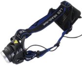 CREE hoofdlamp T6 1800 Lumen LED 4x AA - Zwart-Blauw