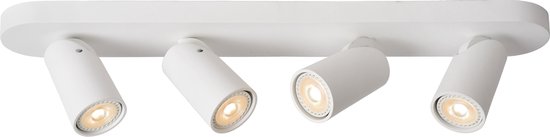 Lucide XYRUS - Spot plafond - LED Dim to warm - GU10 - 4x5W 2200K/3000K - Blanc