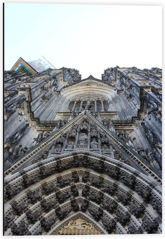 Dibond - Voorkant Versierde Kathedraal  - 40x60cm Foto op Aluminium (Met Ophangsysteem)