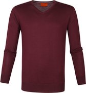 Suitable Merino Pullover Aron Bordeaux Rood - maat L