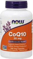 Now Foods Voedingssupplementen CoQ10, 30 mg (240 vegetarische capsules) - Now Foods