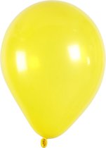 Ballonnen, Set met 10 ballonnen, d 23 cm, geel, 10 stuk/ 1 doos