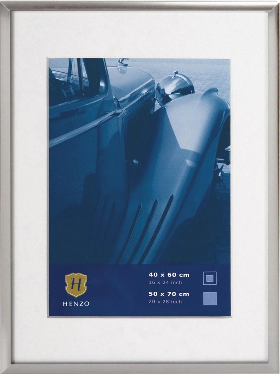 Henzo Fotolijst - Henzo - Portofino - Fotomaat 50x70 cm - Zilver