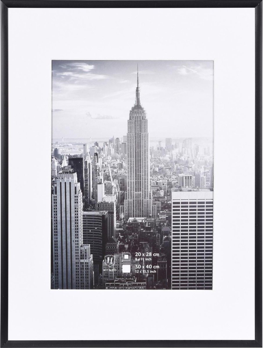 Henzo Fotolijst - Henzo - Manhattan - Fotomaat 30x40 cm - Zwart