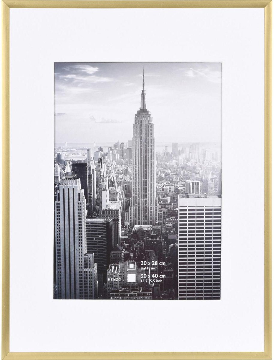 Henzo Fotolijst - Henzo - Manhattan - Fotomaat 30x40 cm - Goud