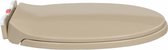 Toiletbril soft-close en quick-release ovaal beige