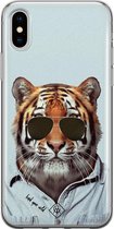 iPhone XS Max hoesje siliconen - Tijger wild | Apple iPhone Xs Max case | TPU backcover transparant