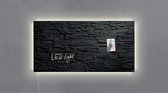 Sigel SI-GL407 Glasmagneetbord Artverum LED 910x460x15 Leisteen