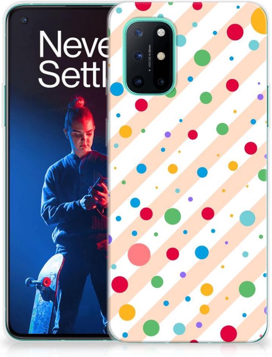 Back Cover voor OnePlus 8T TPU bumper Dots