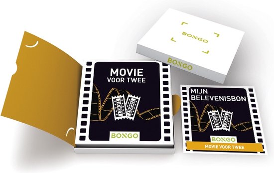 Bongo Bon - Movie voor Twee Cadeaubon - Cadeaukaart cadeau voor man of vrouw | 17 bioscopen - Bongo