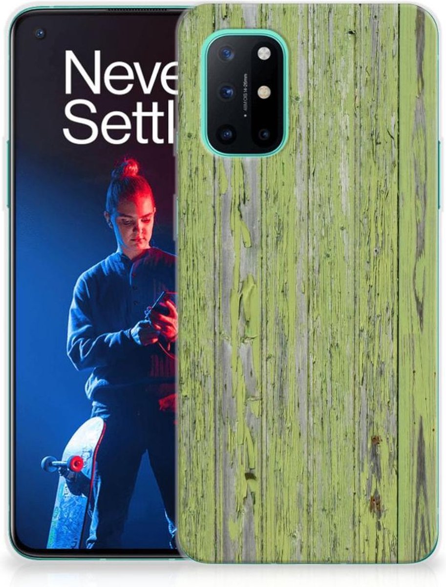 OnePlus 8T Bumper Hoesje Green Wood