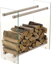 Clp Dacio - Brandhoutrek - kleur dwarsligger : RVS 35x80x150 cm