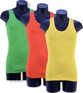 2 Pack Top kwaliteit A-Shirt - Mouwloos - V hals - Zwart - Maat S