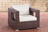 Fauteuil Hunulolo Bruin-meliert,CremeWit