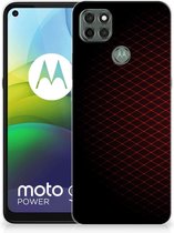 GSM Hoesje Motorola Moto G9 Power Backcase TPU Siliconen Hoesje Geruit Rood